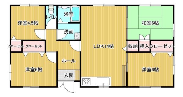西宇部北5丁目貸家