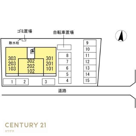 プレステージア厚南北Ⅱ(現地案内図)