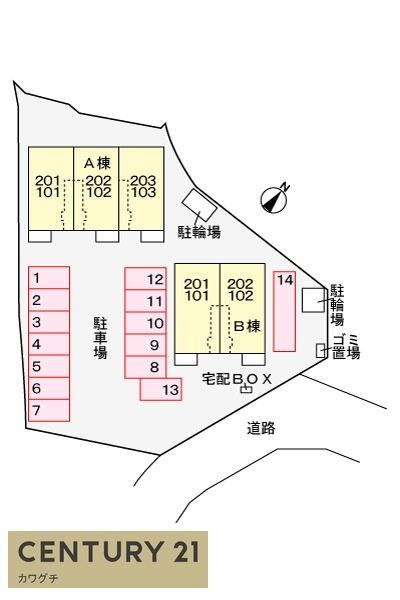 プリムローズ常盤Ⅱ(現地案内図)