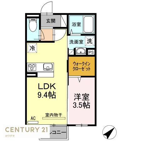 コンフォルト山口東京理科大薬学部前(間取り)