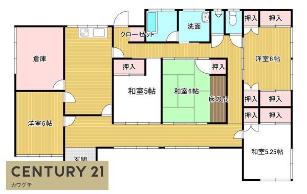 赤崎S貸家1号室(間取り)
