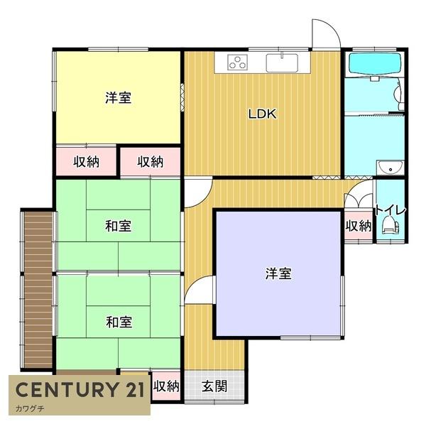 東岐波貸家(間取り)