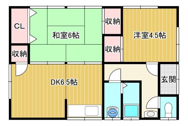 妻崎開作借家(間取り)
