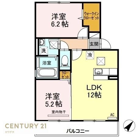 グランディールウベB棟