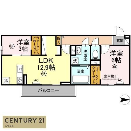 ブランネージュ中川C棟