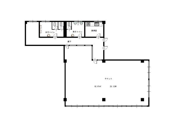 高尾ビル　　3階東側区画