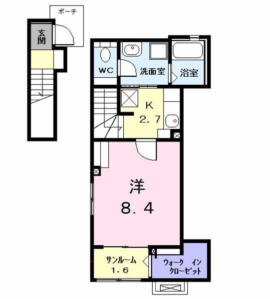 名古屋市中川区上流町２丁目のアパート