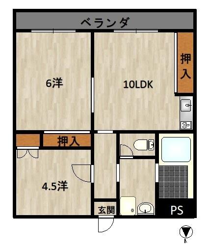 リーセイント西古松A302