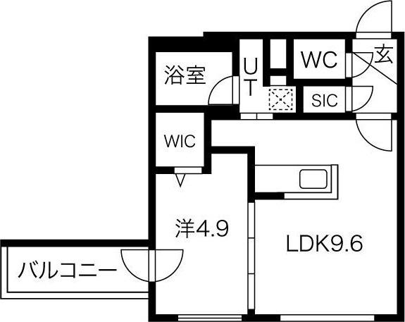 札幌市中央区南六条西24丁目のマンション(間取り)