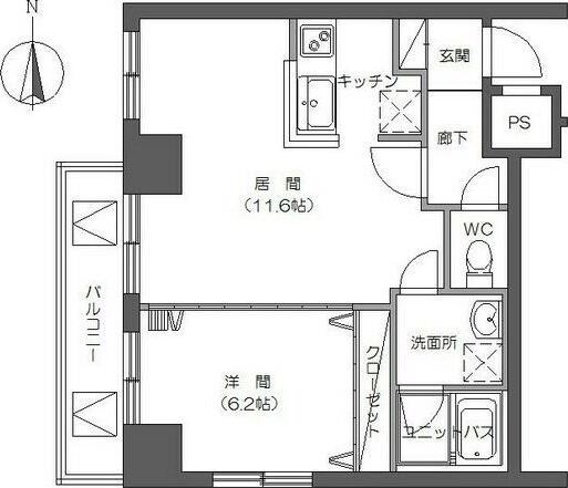 札幌市北区北十条西3丁目のマンション(間取り)