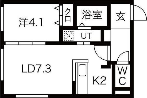 札幌市中央区南十二条西12丁目のマンション(間取り)