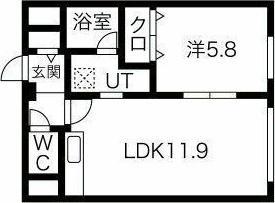 札幌市白石区中央一条7丁目のマンション(間取り)