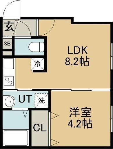 札幌市豊平区豊平四条8丁目のマンション(間取り)