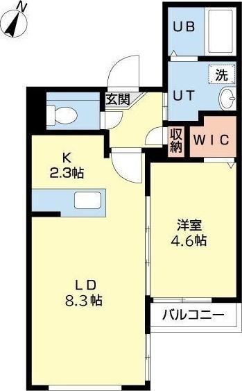 札幌市北区北十三条西3丁目のマンション(間取り)