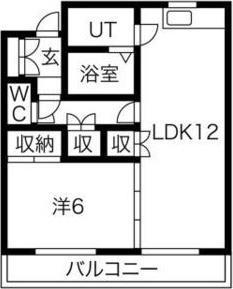 札幌市北区北二十一条西4丁目のアパート(間取り)