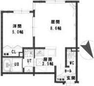 札幌市白石区栄通9丁目のアパート(間取り)
