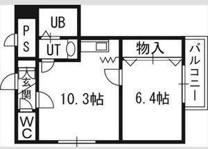 札幌市中央区北十条西19丁目のマンション(間取り)