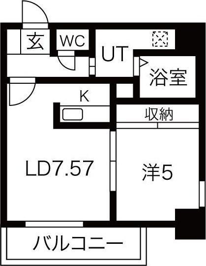 札幌市豊平区平岸五条7丁目のマンション(間取り)