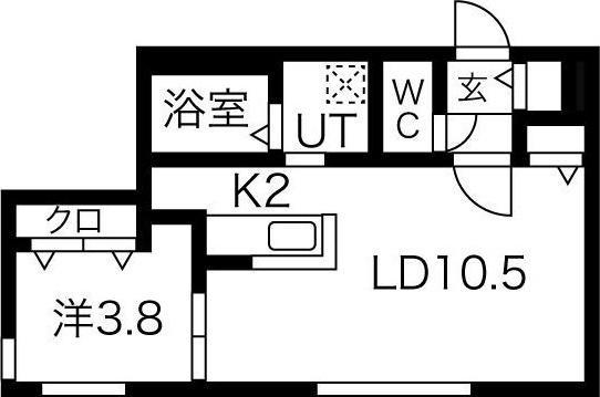 札幌市豊平区美園二条1丁目のマンション(間取り)