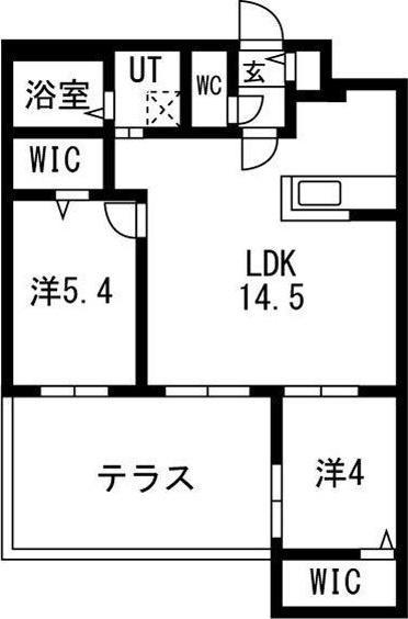 札幌市東区北十六条東1丁目のマンション(間取り)