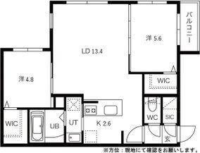札幌市西区発寒四条4丁目のマンション(間取り)