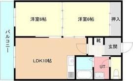 札幌市豊平区平岸四条2丁目のマンション(間取り)