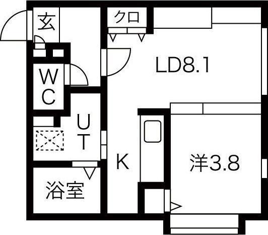 札幌市西区琴似三条5丁目のマンション(間取り)