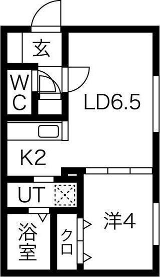 札幌市西区二十四軒四条7丁目のマンション(間取り)