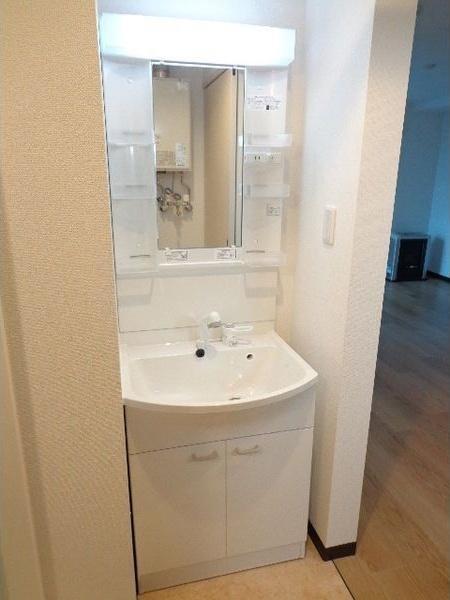 札幌市豊平区美園九条6丁目のマンション(洗面台・洗面所)