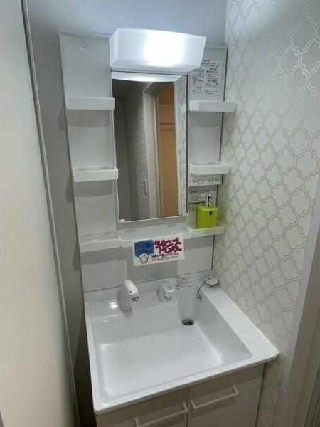 札幌市東区北二十一条東1丁目のマンション(洗面台・洗面所)