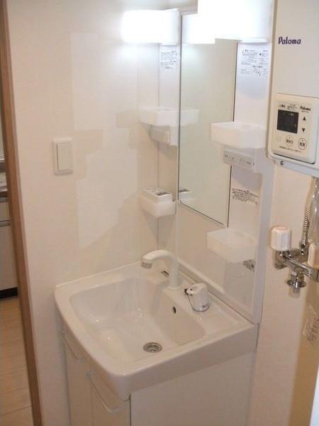 札幌市豊平区平岸一条8丁目のマンション(洗面台・洗面所)