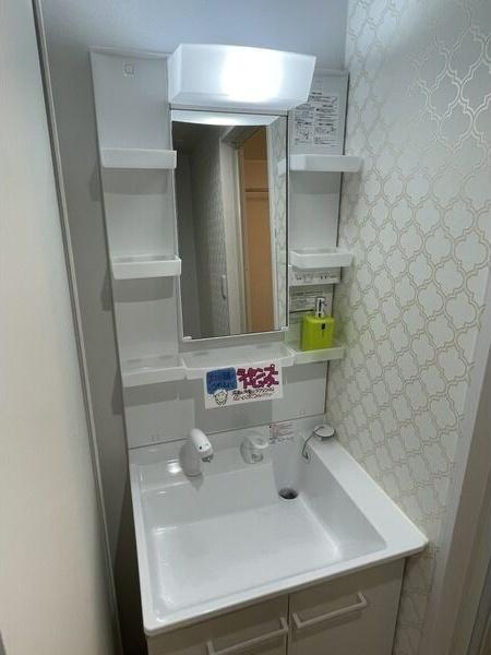 札幌市東区北二十一条東1丁目のマンション(洗面台・洗面所)