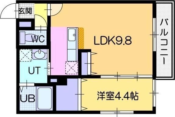 札幌市西区山の手三条2丁目のマンション(間取り)