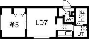 札幌市白石区本郷通７丁目北のアパート