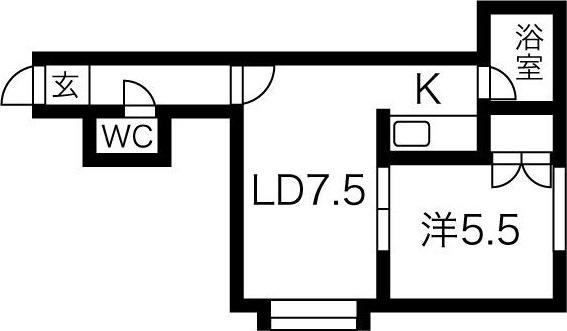 札幌市東区北二十条東１８丁目のアパート