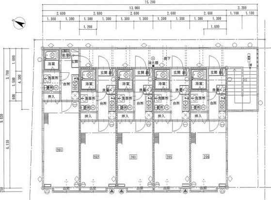 札幌市豊平区月寒東二条４丁目のアパート
