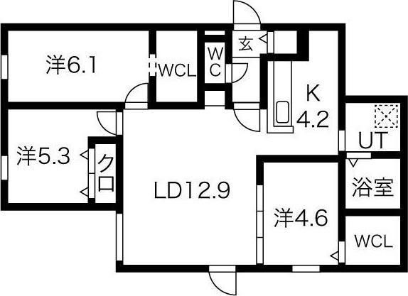 札幌市西区山の手二条３丁目のマンション