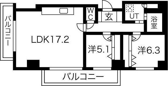 札幌市中央区南三条西２３丁目のマンション