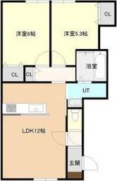 札幌市西区山の手二条１２丁目のアパート