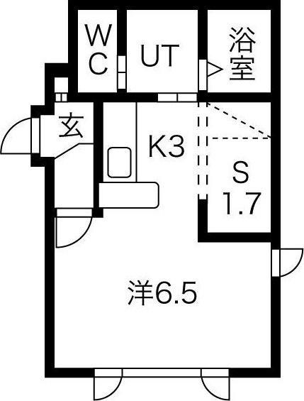 札幌市東区北二十三条東１丁目のアパート