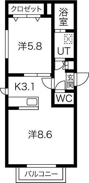 札幌市西区二十四軒三条６丁目のアパート