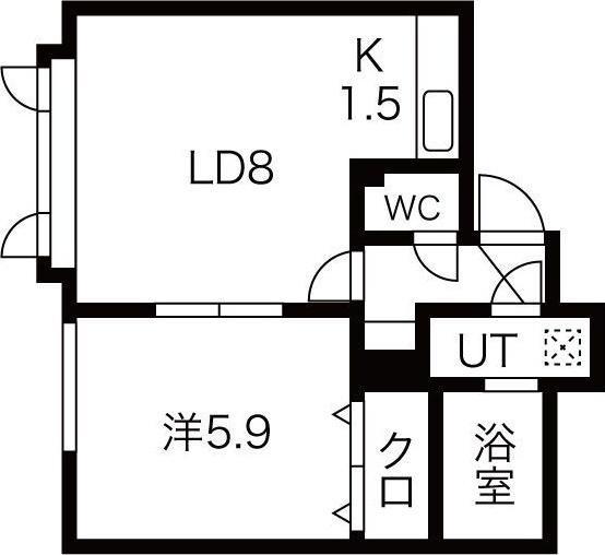 札幌市西区二十四軒三条６丁目のアパート