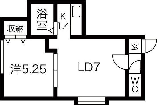札幌市白石区栄通１５丁目のアパート