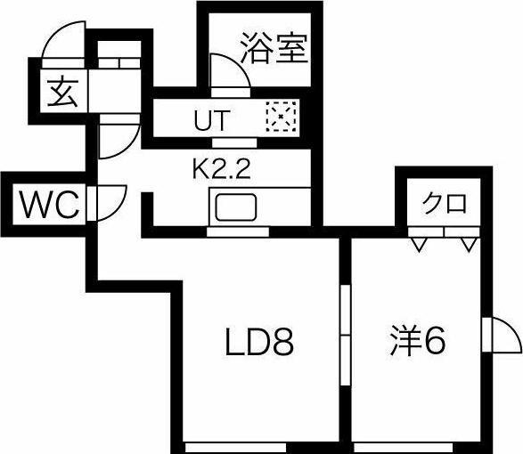 札幌市豊平区中の島二条８丁目のアパート
