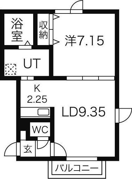 札幌市北区南あいの里５丁目のアパート