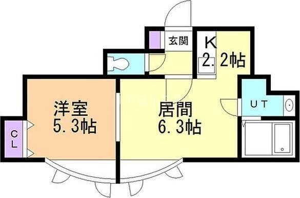 札幌市北区北三十四条西１１丁目のアパート
