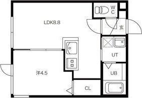 札幌市白石区本通１７丁目北のアパート