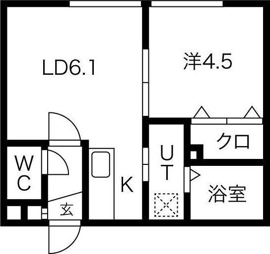 札幌市東区北三十四条東１７丁目のアパート