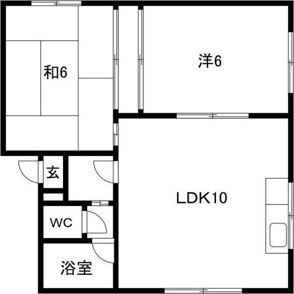 札幌市西区発寒四条７丁目のアパート