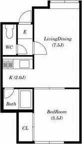 札幌市白石区菊水元町一条４丁目のアパート